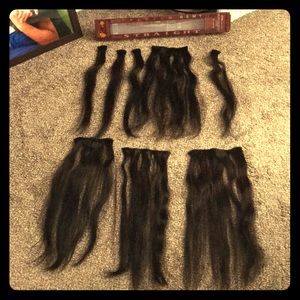 Premium Remy 18” clip in human hair extensions